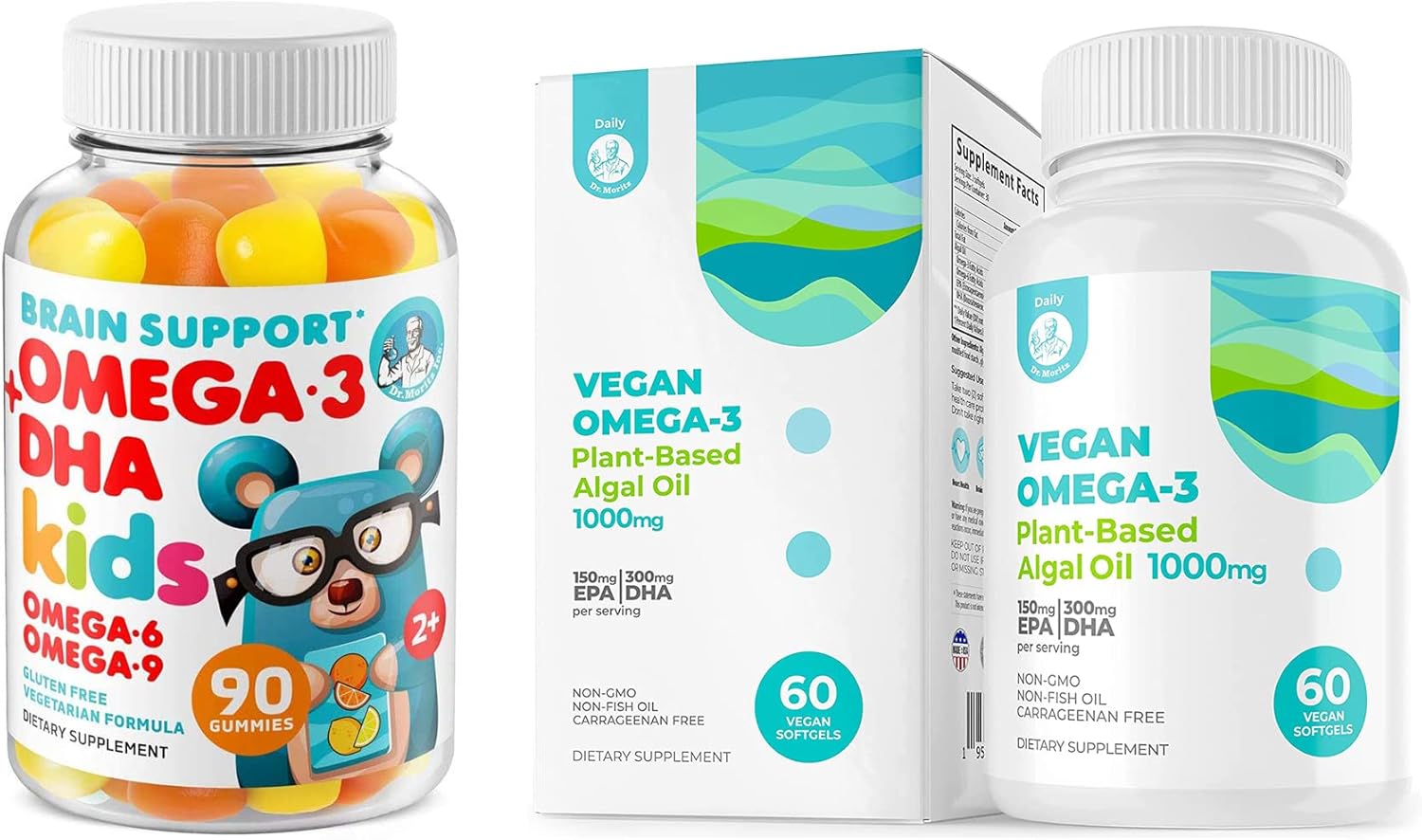 Omega-3 Supplement Bundle by Dr. Moritz - Boost Your Health with Essential Fatty Acids