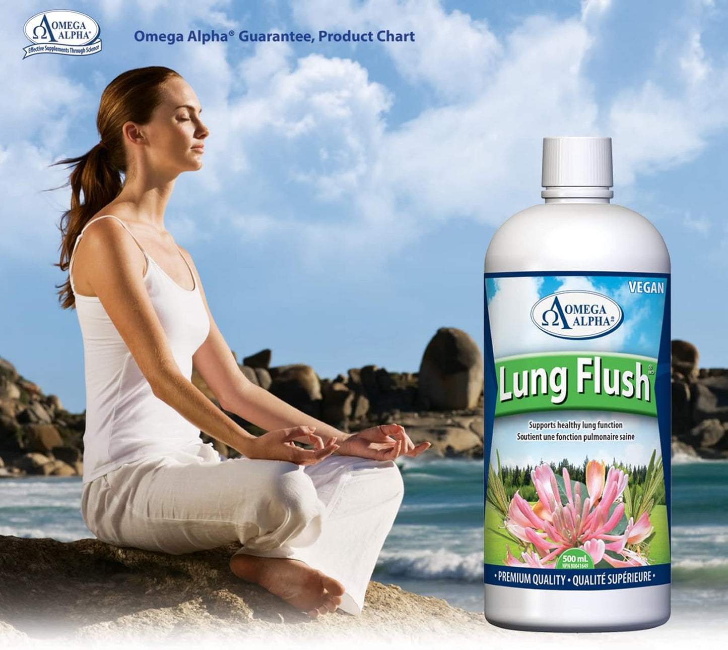 Omega Alpha Respiratory Support Liquid for Lungs - 500ml