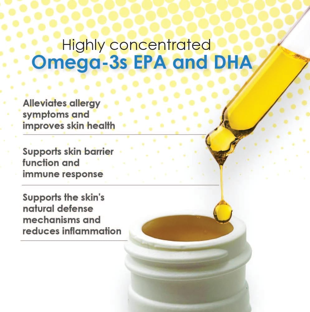 Omega-Caps ES Liquid for Dogs and Cats, Omega-3 Supplement with EPA and DHA, Supports Healthy Joints, Skin, and Coat, 24-oz Bottle