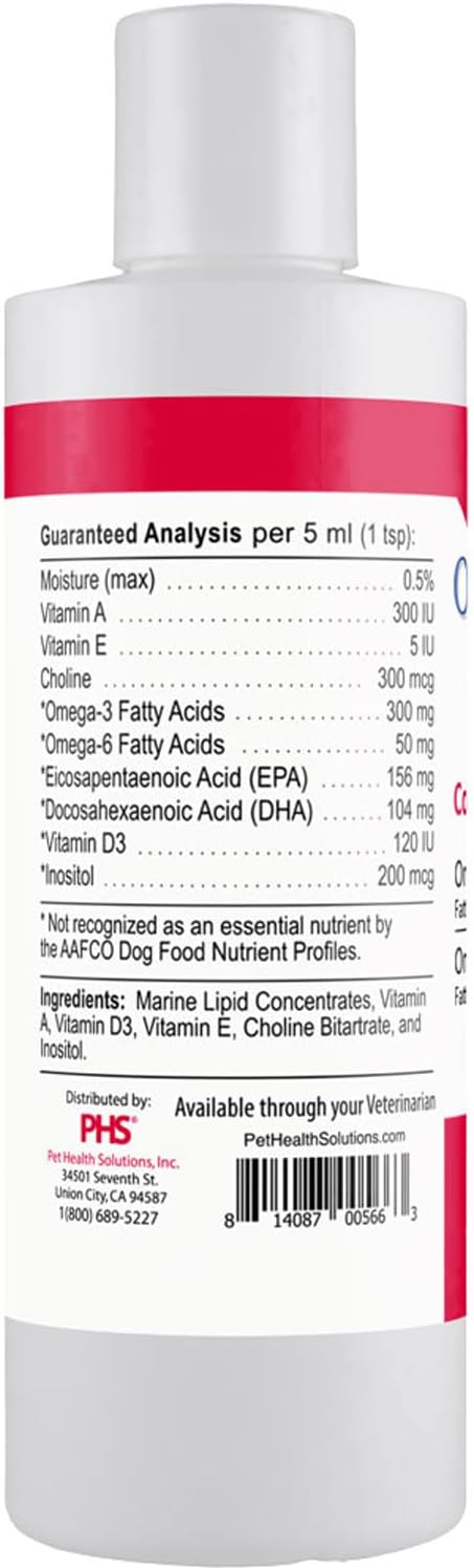 Omega-Caps ES Liquid for Dogs and Cats, Omega-3 Supplement with EPA and DHA, Supports Healthy Joints, Skin, and Coat, 24-oz Bottle
