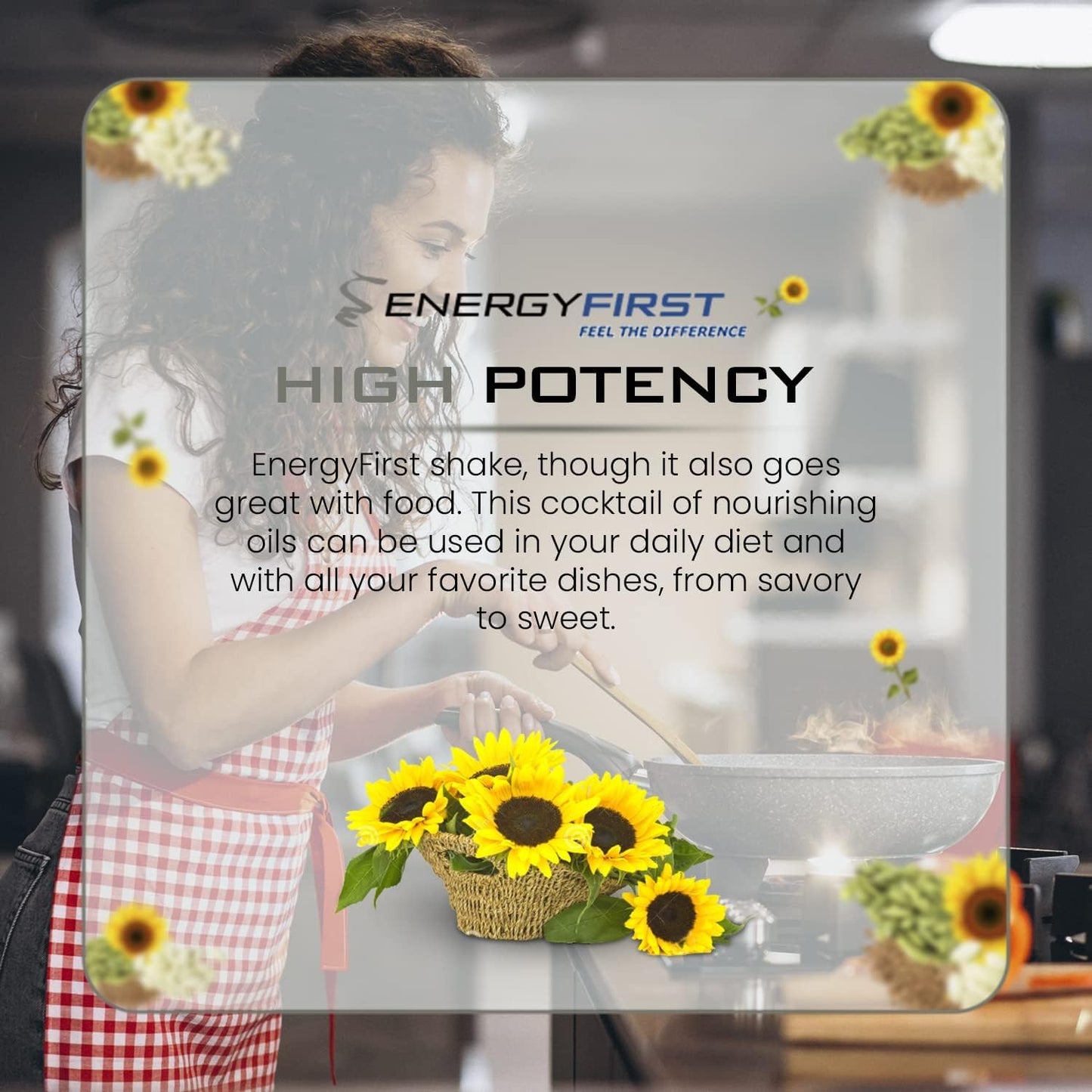 Omega Energy Oil: Vegan Omega 3 & 6 Supplement with Flaxseed, Sunflower, Sesame, and Pumpkin Seed Oil - 12oz