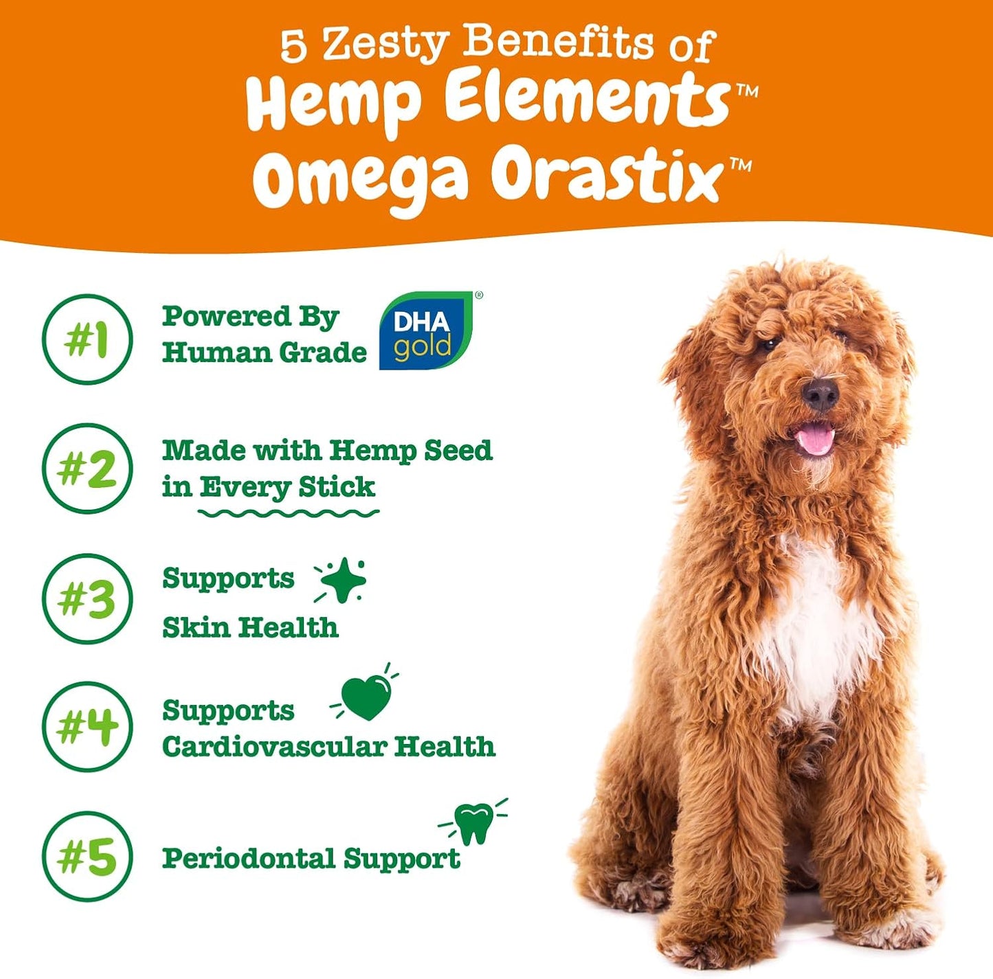 Omegametabolism boosterSalmon Krill Oil OraStix for Dogs 25oz - Bone Broth Skin Coat Care, Hip & Joint Health, Heart & Immune Support, Tartar & Teeth Cleaning - Zesty Paws