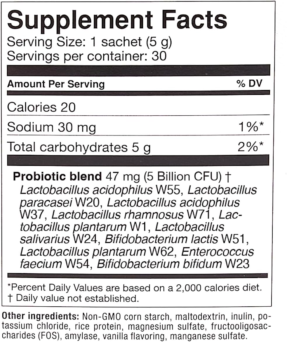 OMNi BiOTiC AB 10 Probiotic - Clinically Tested for Gut Health - Supports Digestion & Gut Flora - Diarrhea Relief - Vegan & Non-GMO (30 Packets)