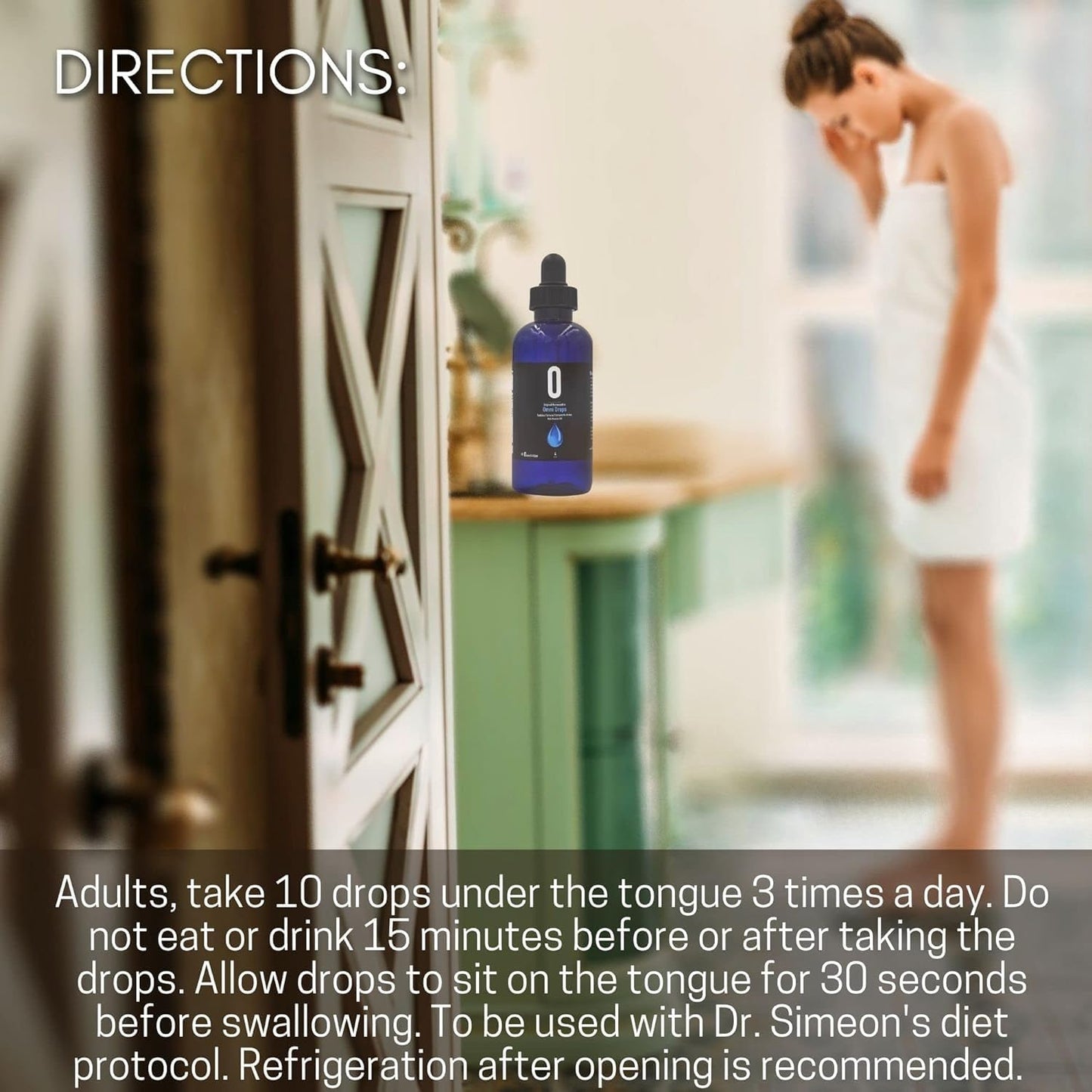 Omni Drop Program Bundle: 4 oz Omni Drops with Vitamin B12, Program Guide, Samples, and Carabiner Tape Measure