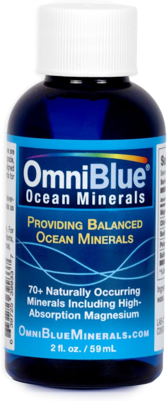 OmniBlue Ocean Minerals 2oz & Ocean Power Topical Spray 6oz - Natural Mineral Skincare Duo