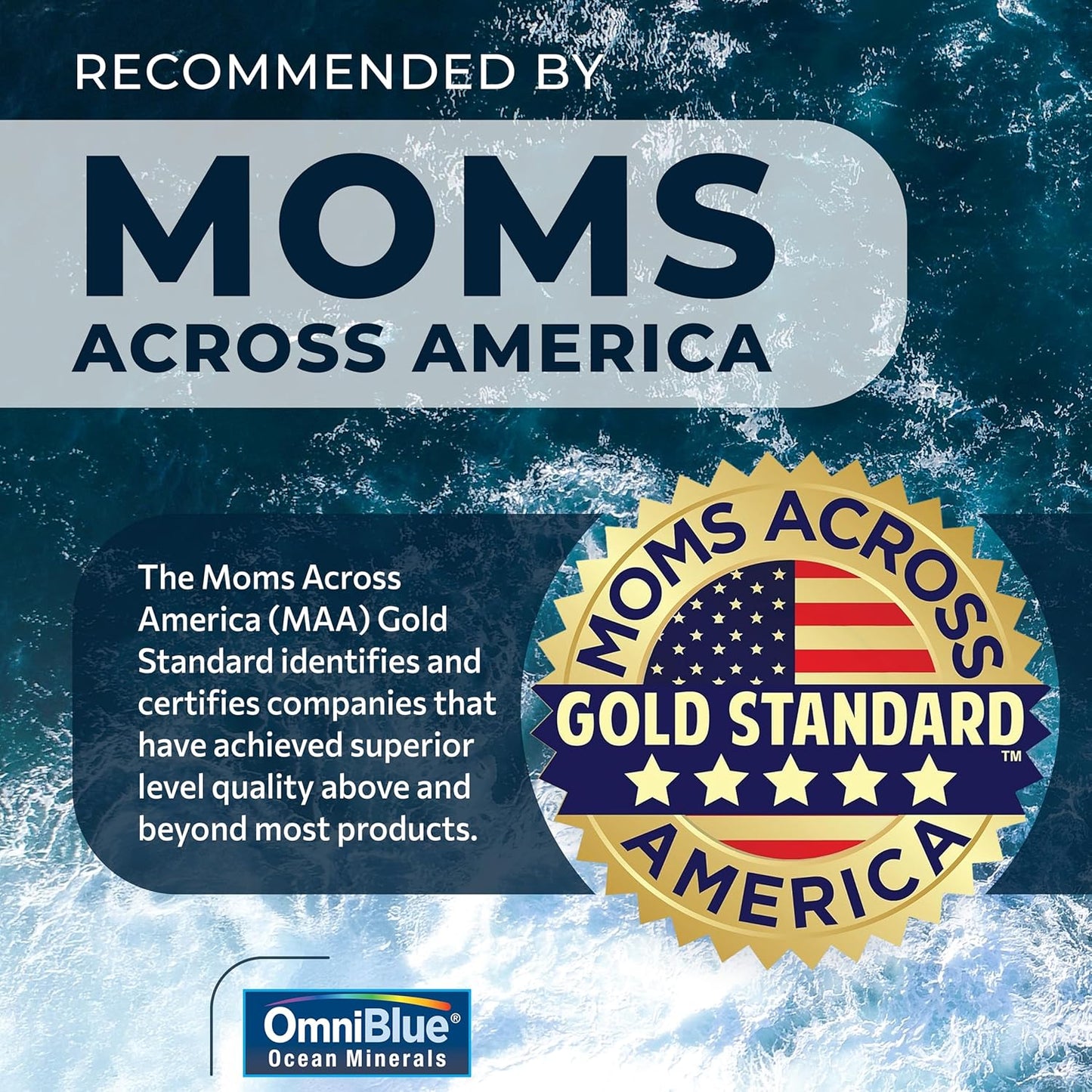 OmniBlue Ocean Minerals 8oz 2-Pack - Liquid Magnesium & 70+ Trace Minerals for Muscle Wellness, Better Sleep, Digestion, Heart Health - Exclusive Bundle