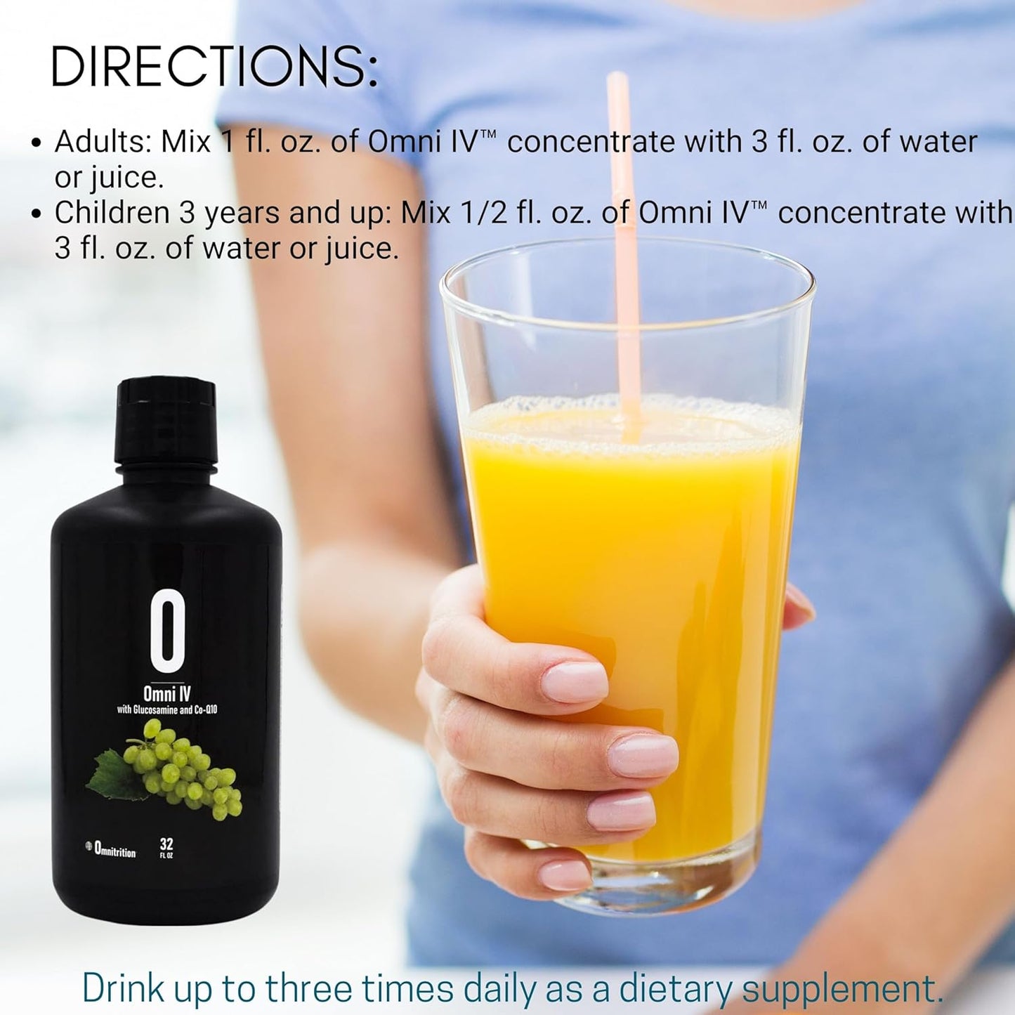 Omnitrition Omni Drop Bundle - Omni Drops Diet Drops with Vitamin B12 and Omni IV Liquid Vitamins and Minerals Bundle