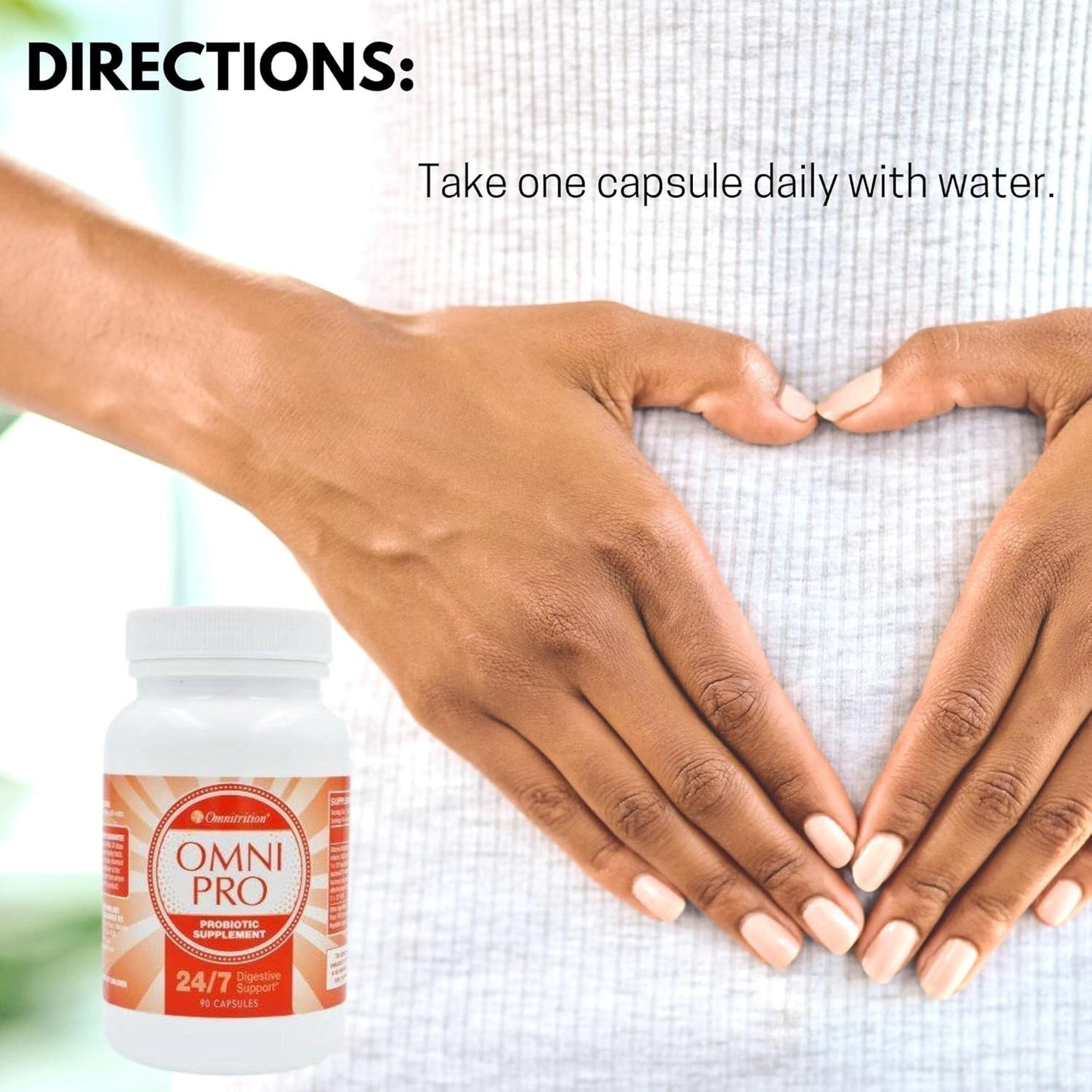 Omnitrition Omni Pro Probiotic Supplement - 24/7 Digestive Support - 90 Capsules