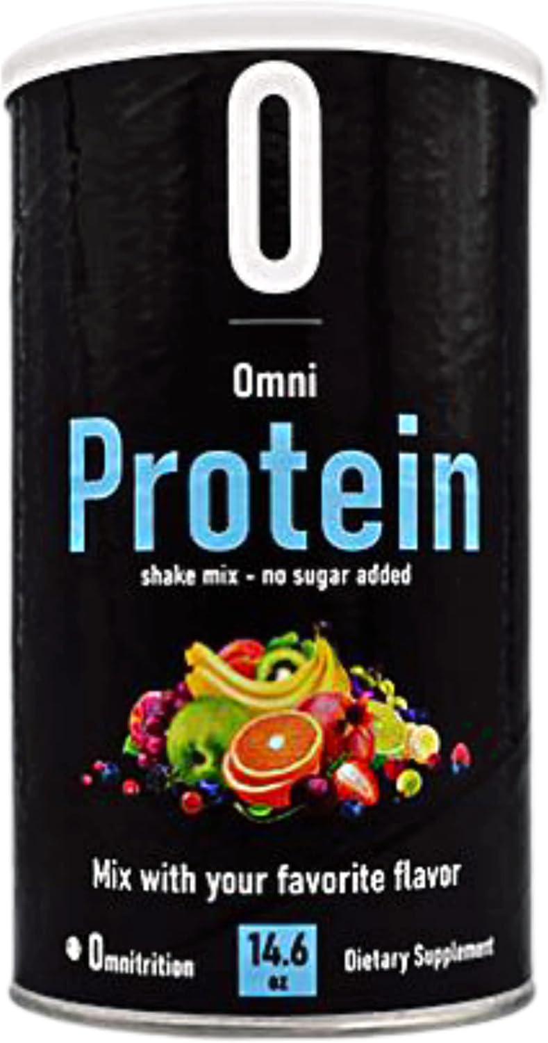 Omnitrition Omni Protein Shake Mix - Unflavored, 14.6 oz - No Sugar Added