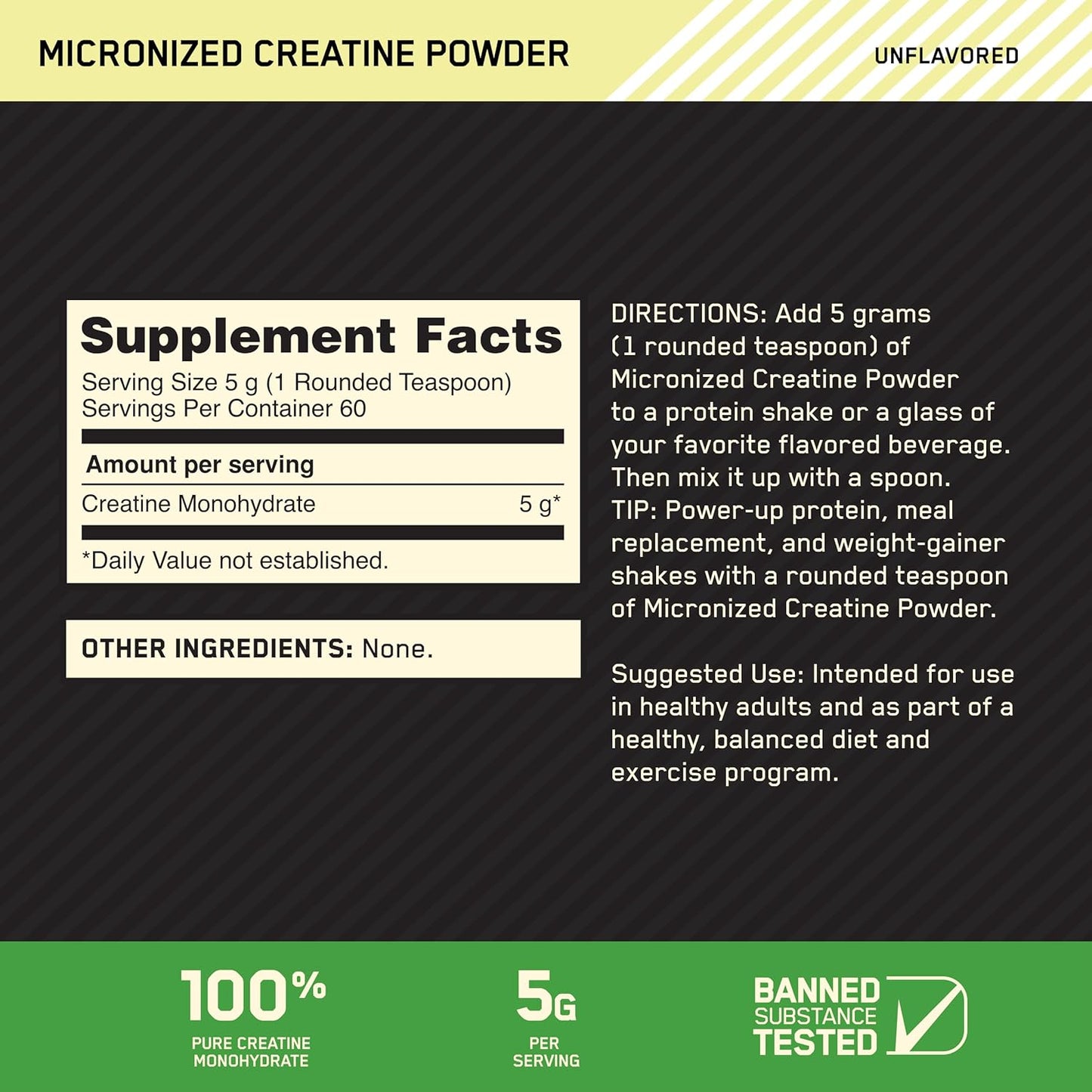 ON Gold Standard Whey Protein Isolate + Micronized Creatine Combo - Double Rich Chocolate, 2 Lbs + Unflavored, 300g
