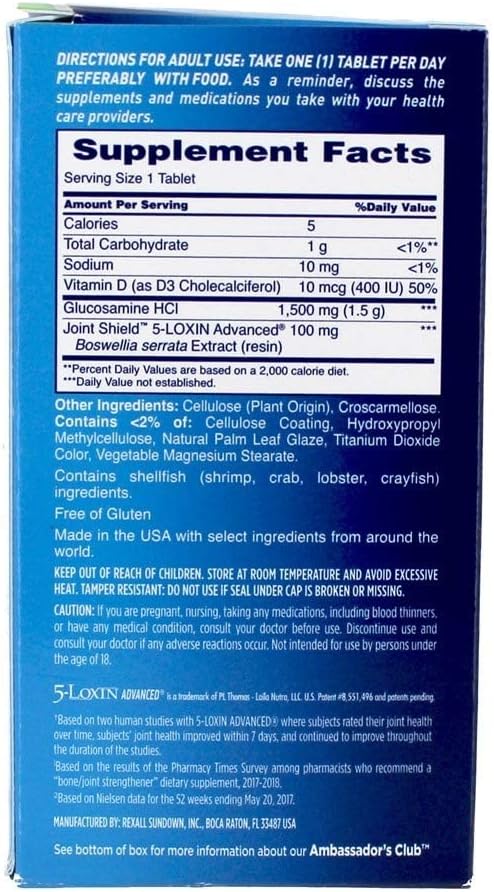 One-A-Day Osteo Bi-Flex Glucosamine Joint Shield Supplement, 60 Count - Joint Strength Support
