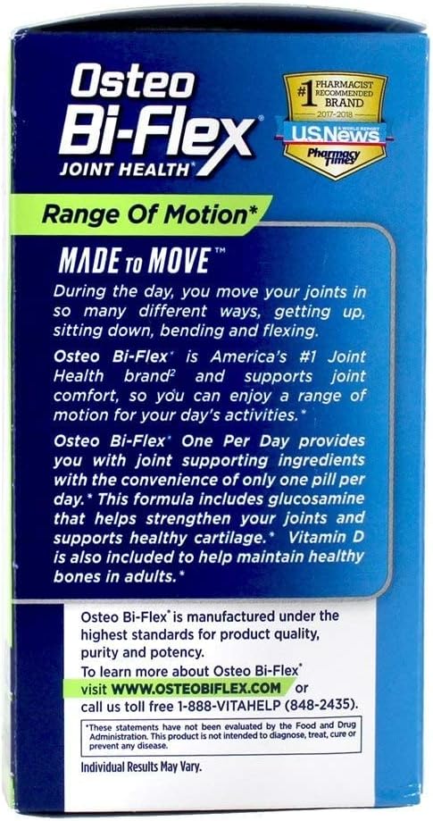 One-A-Day Osteo Bi-Flex Glucosamine Joint Shield Supplement, 60 Count - Joint Strength Support