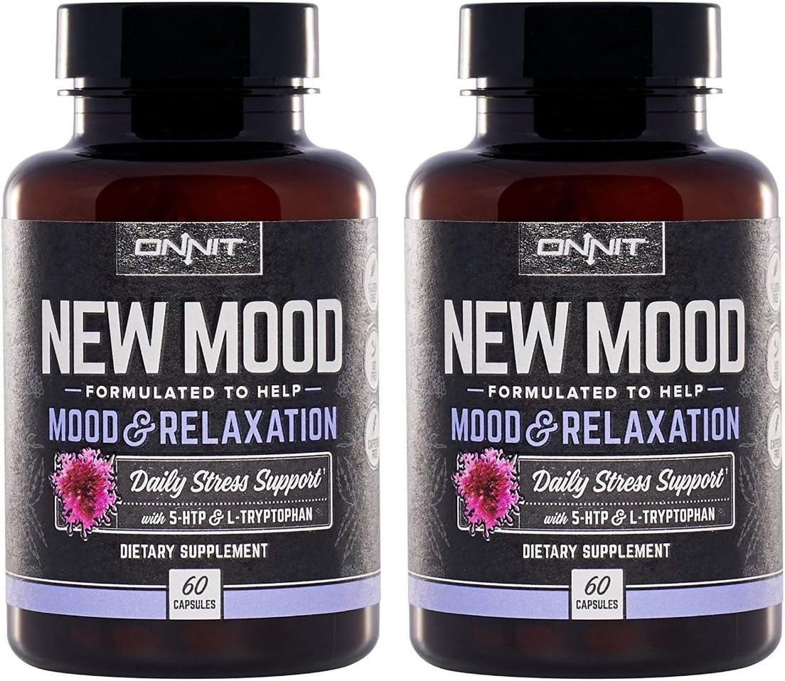 Onnit New Mood Supplement - 120 Capsules for Mood Support and Stress Relief