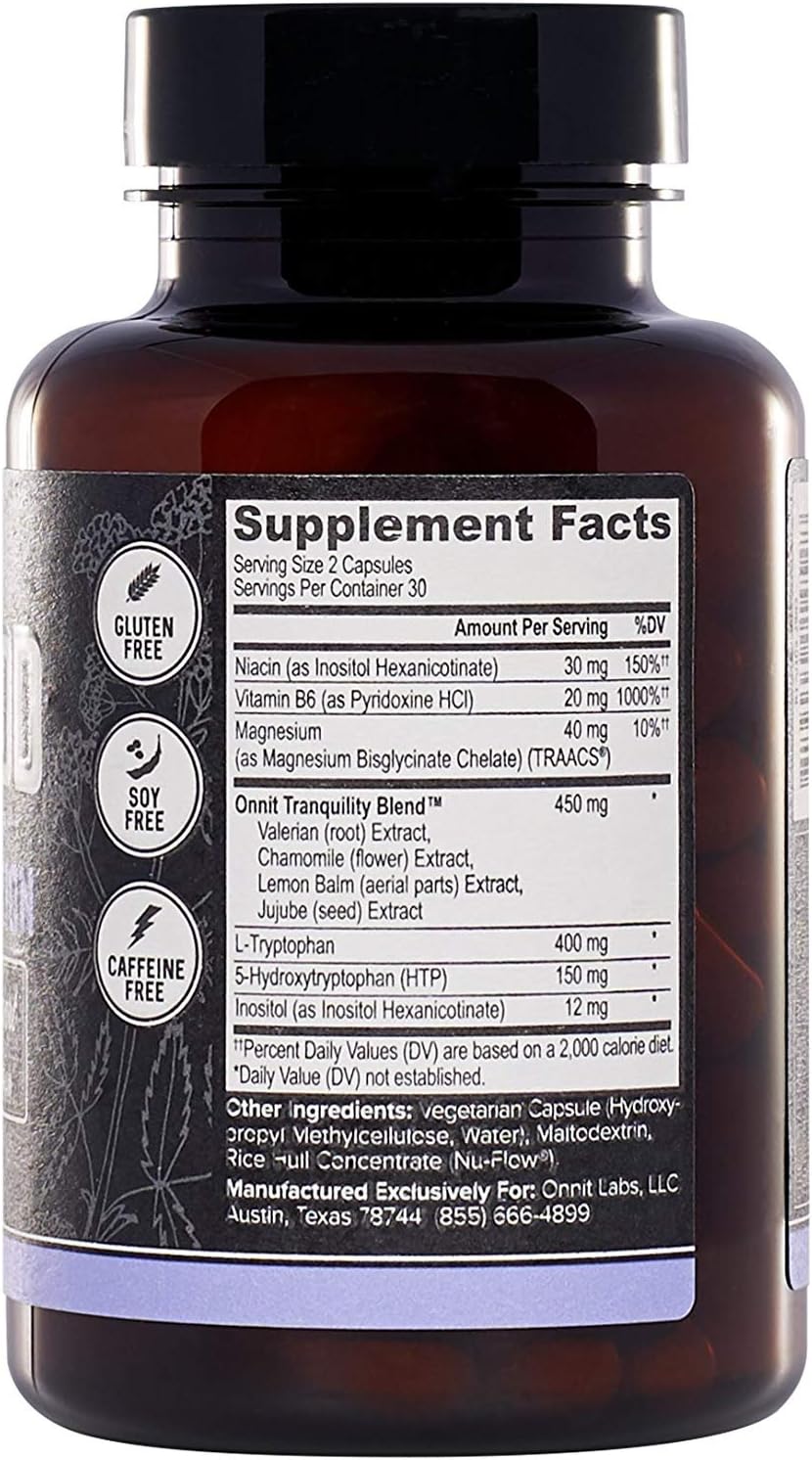 Onnit New Mood Supplement - 120 Capsules for Mood Support and Stress Relief