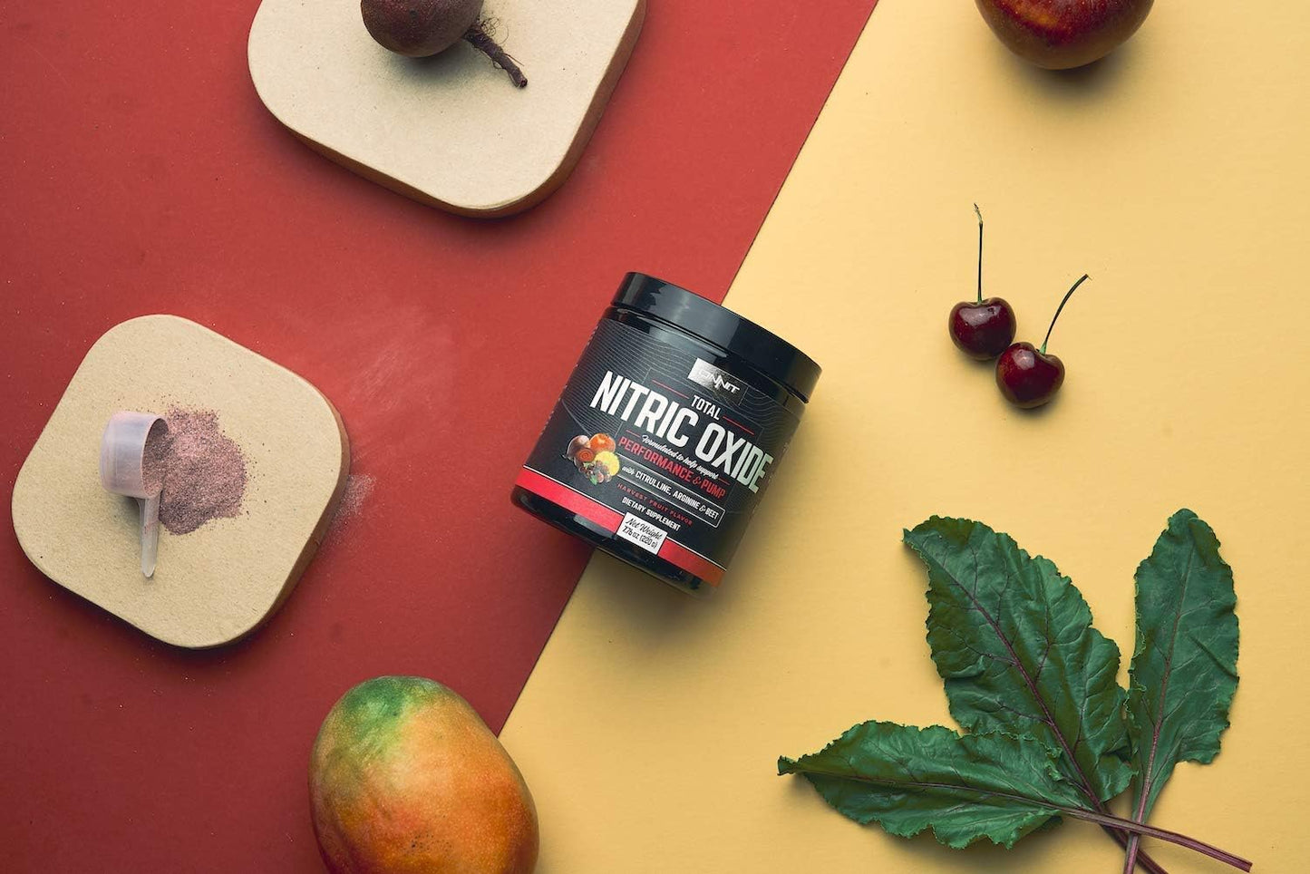 ONNIT Nootropic & Preworkout Stack - Alpha Brain (90ct) & Total Nitric Oxide (Harvest Fruit)