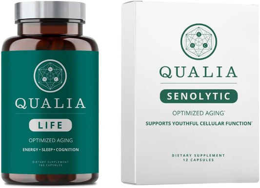 Optimal Cell Repair & Rejuvenation Bundle: Qualia Life & Qualia Senolytic by Neurohacker Collective