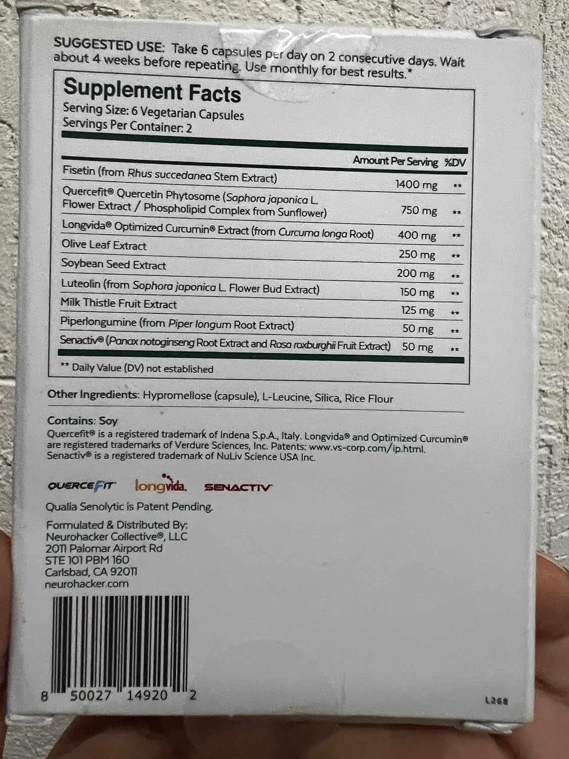 Optimal Cell Repair & Rejuvenation Bundle: Qualia Life & Qualia Senolytic by Neurohacker Collective