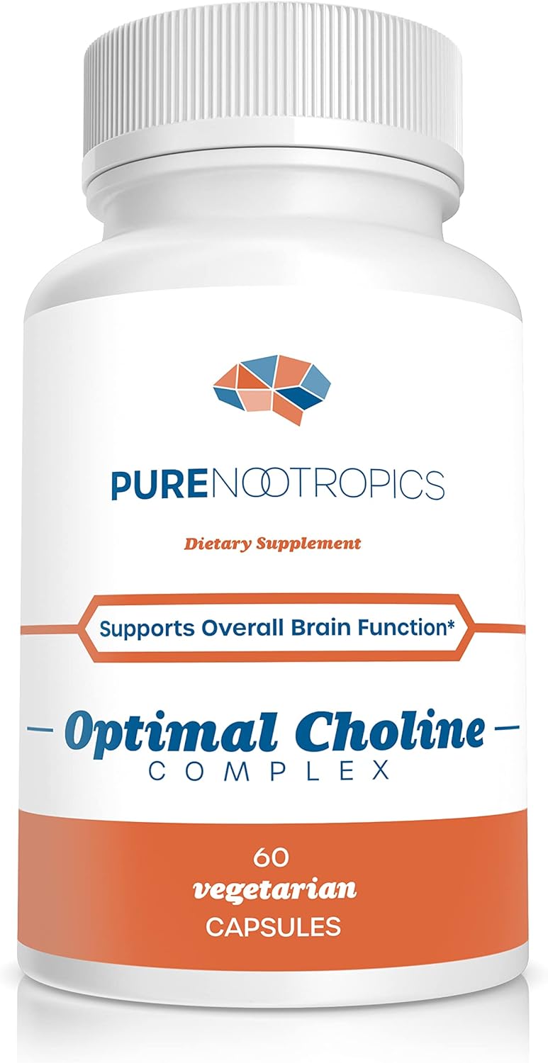 Optimal Choline Complex for Cognitive & Muscle Support - Alpha GPC/CDP Citicoline Blend - 300 mg