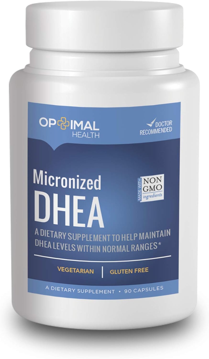 Optimal DHEA 25mg Supplement for Hormone Balance & Healthy Aging | Micronized for Better Absorption | Men & Women's Health Support