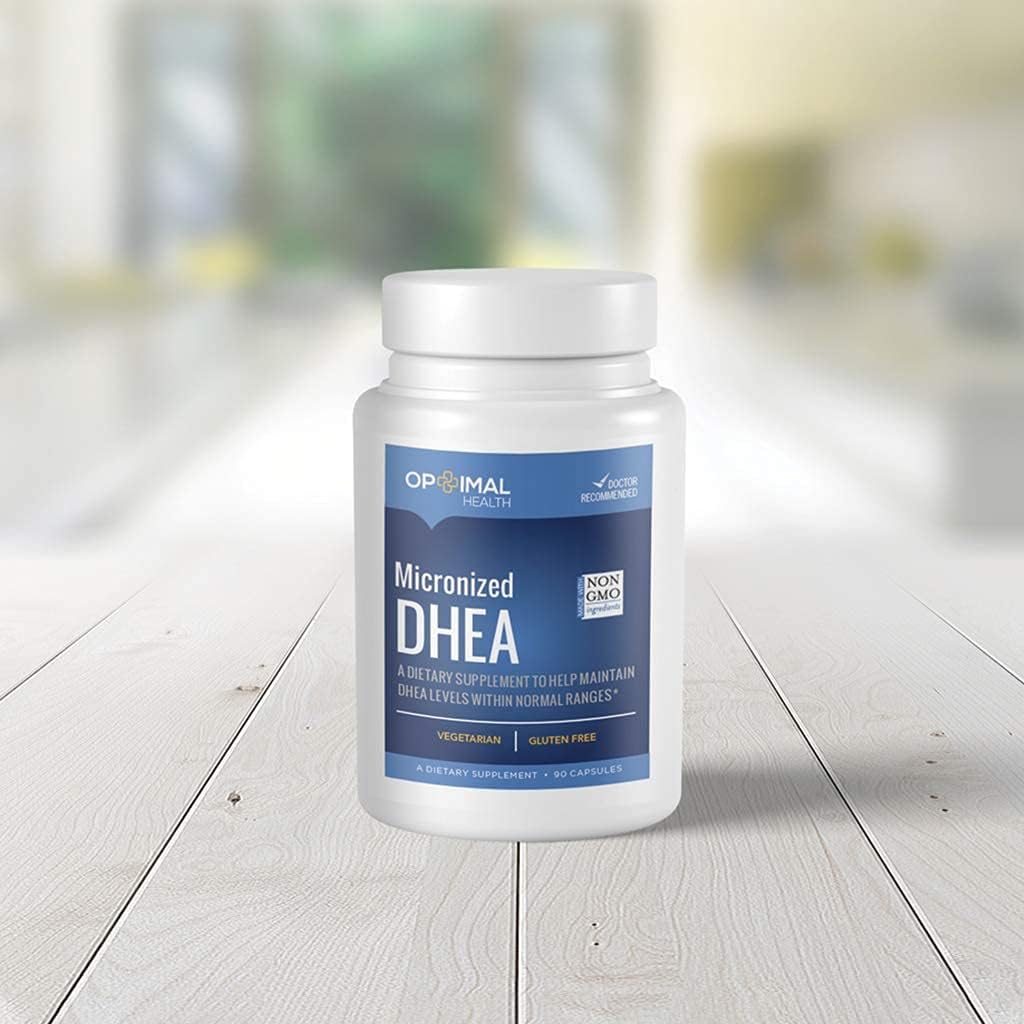 Optimal DHEA 25mg Supplement for Hormone Balance & Healthy Aging | Micronized for Better Absorption | Men & Women's Health Support