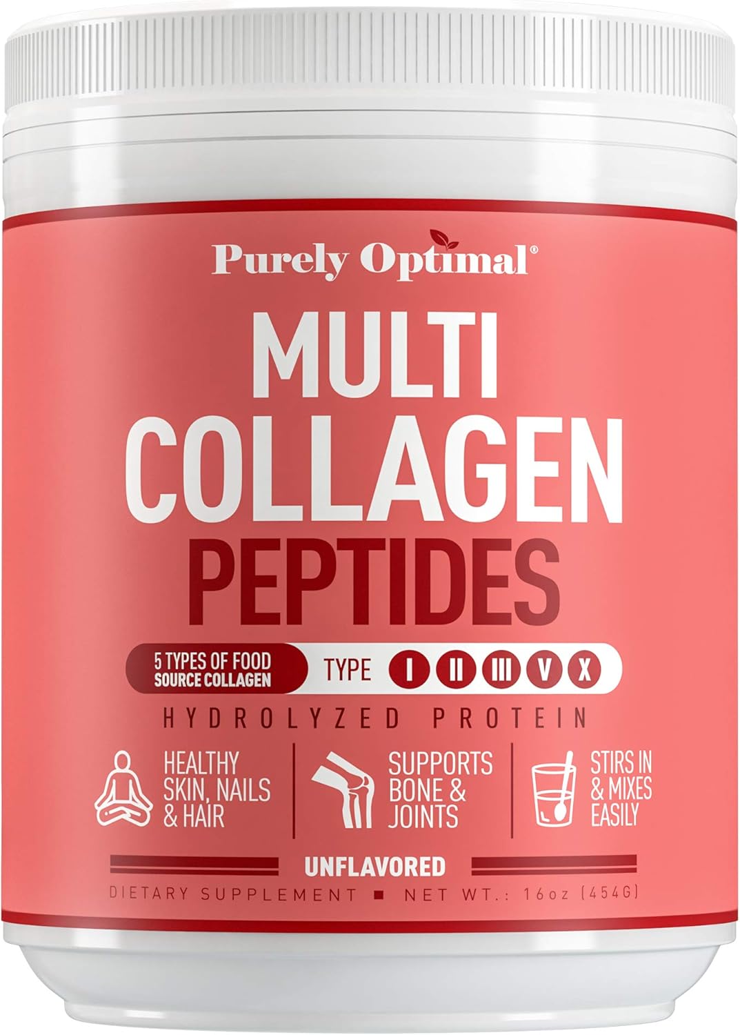 Optimal Probiotics 60 Billion CFU with Collagen Powder and Brain Support Booster