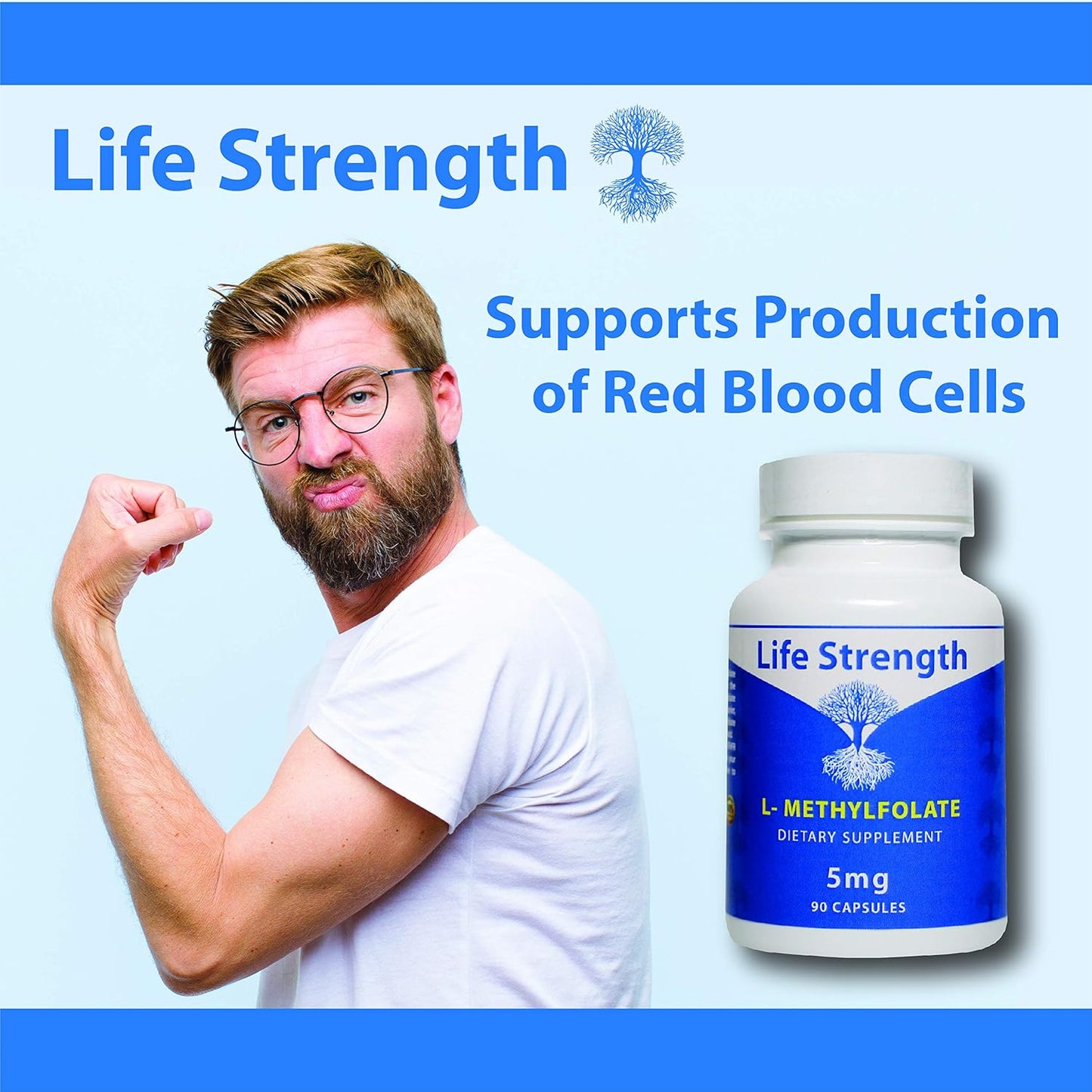 Optimized L-Methylfolate 5 MG Supplement for Mood, Immune Support, and Energy - Non-GMO & Gluten-Free - 90 Capsules - BoostGo Australia