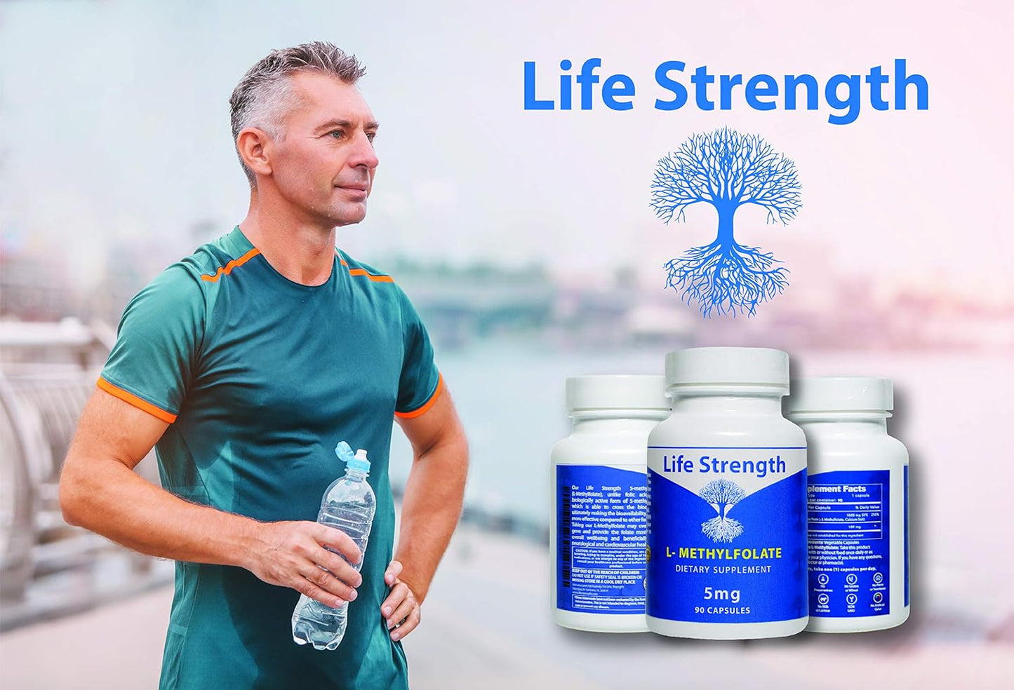 Optimized L-Methylfolate 5 MG Supplement for Mood, Immune Support, and Energy - Non-GMO & Gluten-Free - 90 Capsules - BoostGo Australia
