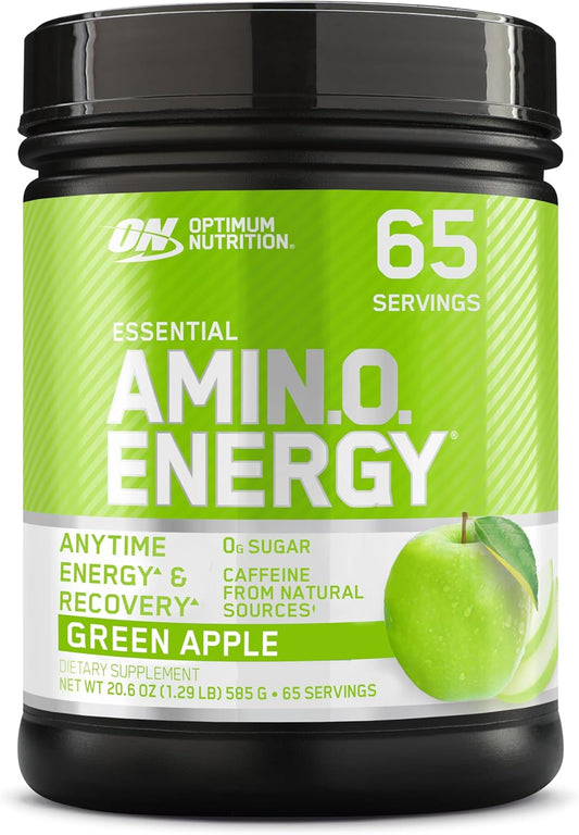 Optimum Nutrition Amino Energy Green Apple Flavor, 65 Servings, 1.29 lb with Green Tea & Green Coffee Extracts