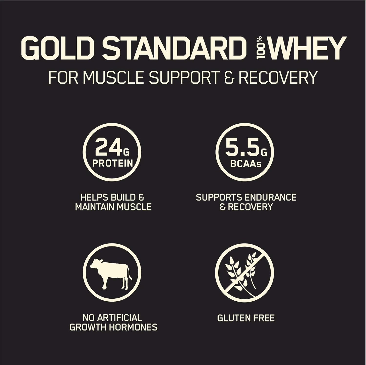 Optimum Nutrition Gold Standard 100% Whey Protein Powder in Mocha Cappuccino Flavor, 2 lbs