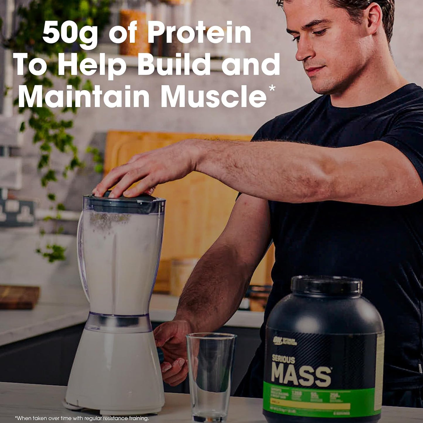 Optimum Nutrition Serious Mass Weight Gainer Protein Powder with Vitamin C and Zinc, Creatine, Chocolate Peanut Butter Flavor - 6 lb Pack