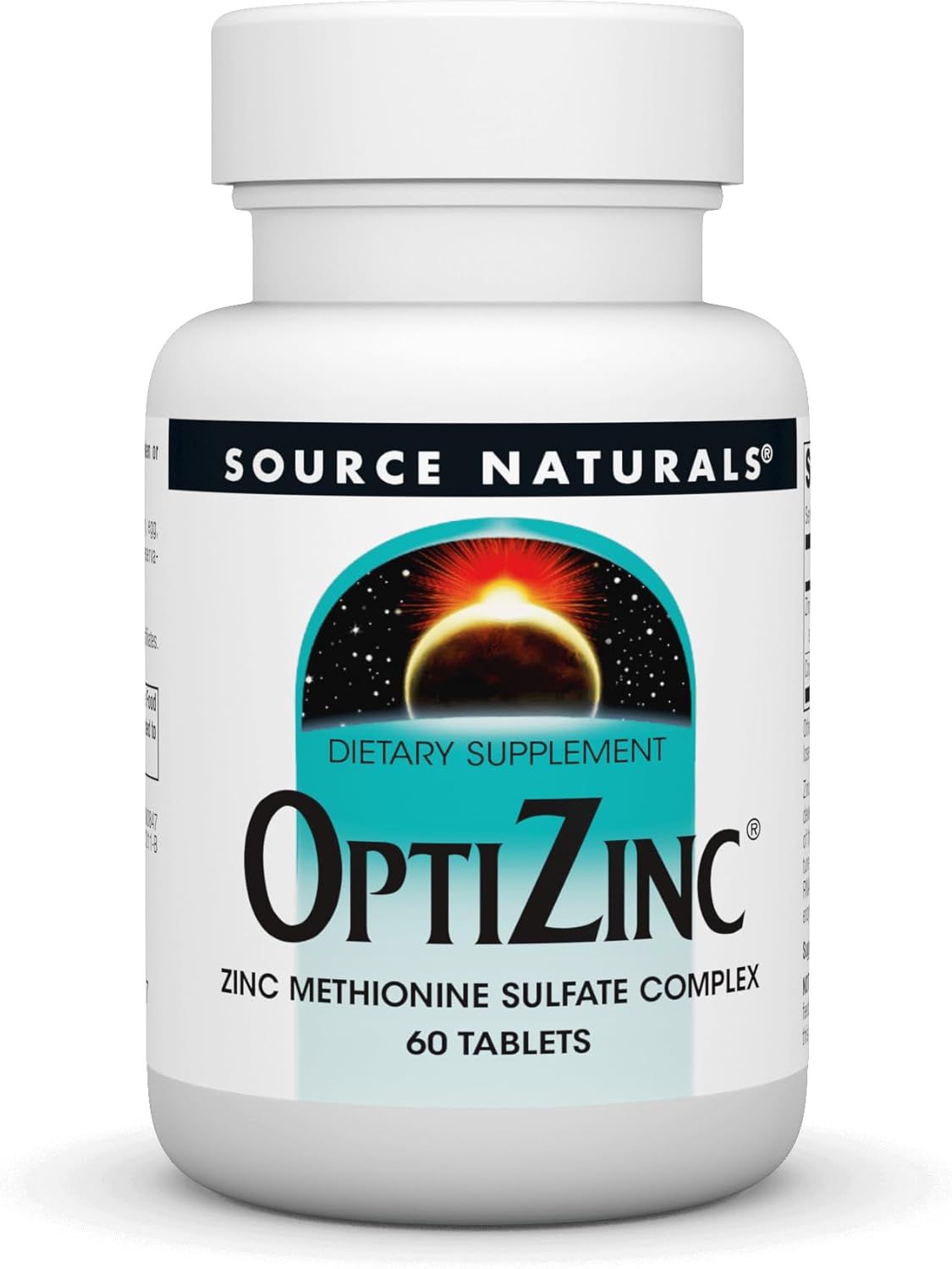 OptiZinc Zinc Methionine Sulfate Complex - 60 Tablets by Source Naturals