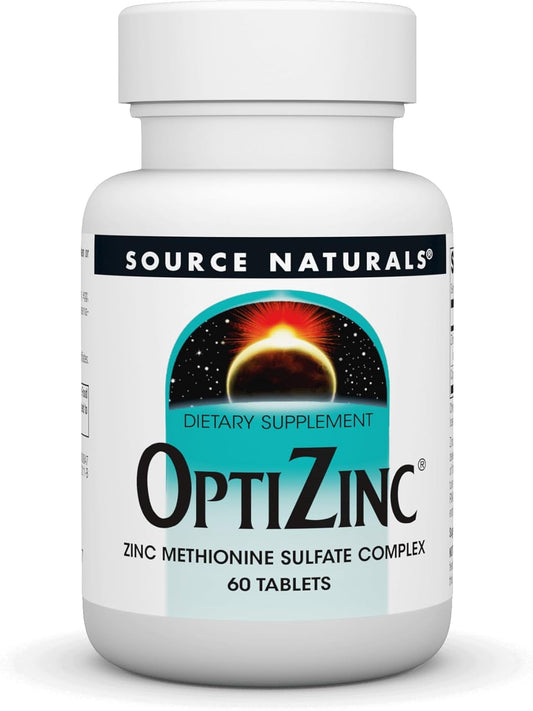 OptiZinc Zinc Methionine Sulfate Complex - 60 Tablets by Source Naturals