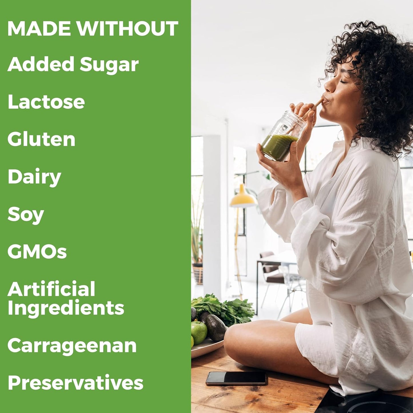 Orgain Organic Vegan Protein Powder with Greens, Vanilla Bean - 21g Protein, 6g Fiber, Gluten Free, No Sugar Added - 1.94lb