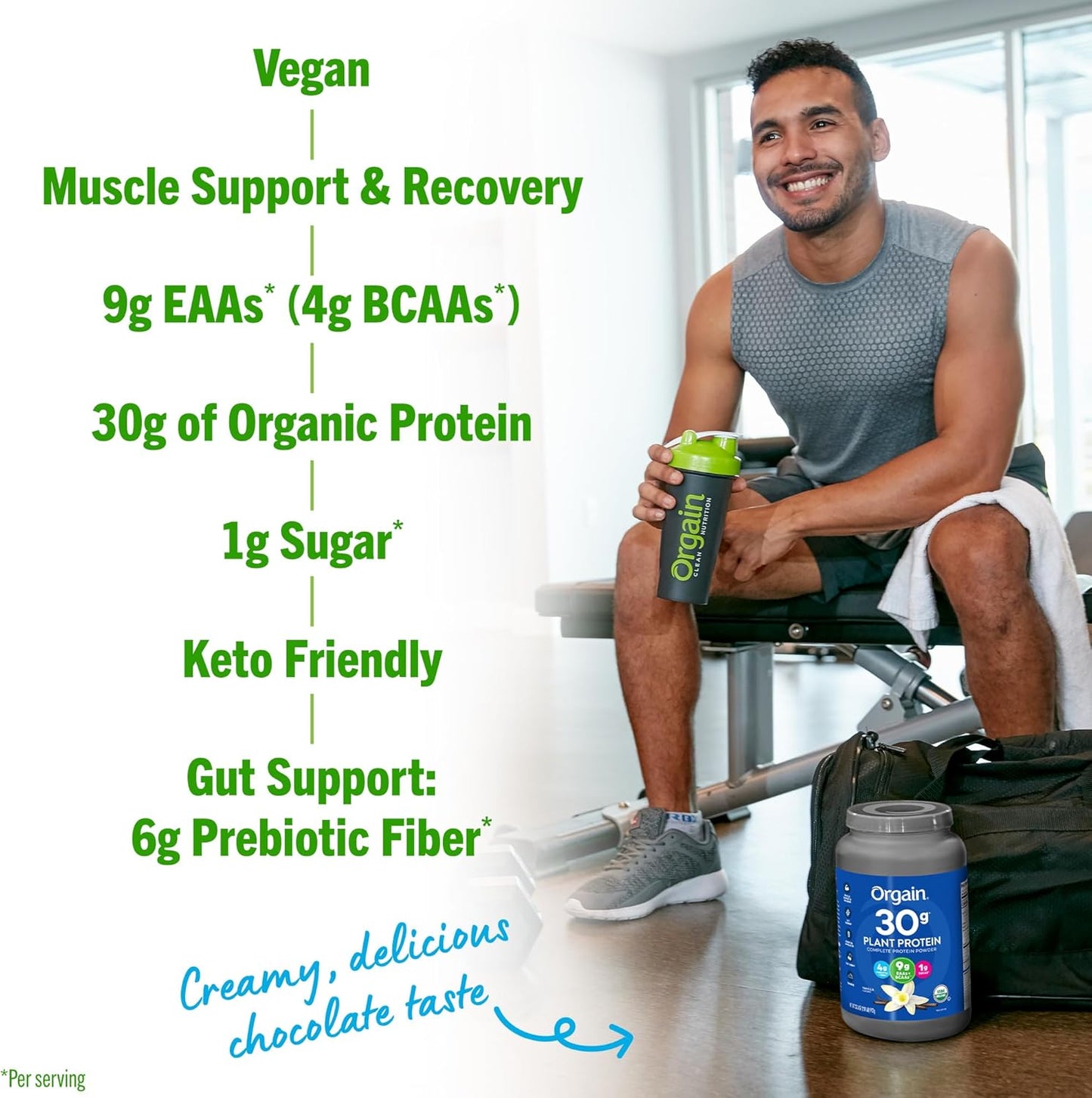 Orgain Sport Vanilla Protein Powder 2.01 lb - Varying Packaging Options