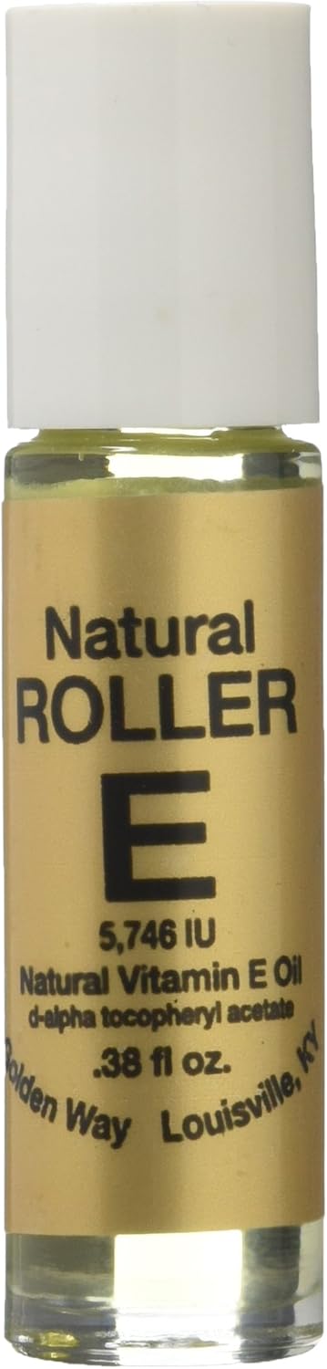 Organic 0.38 fl oz Natural Vitamin E Roller for Skin Care