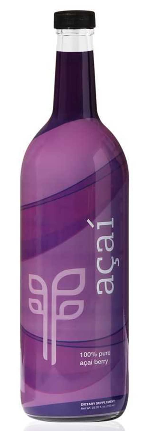 Organic 100% Acai Superfruit Juice (750 ml) - Rich in Antioxidants, Healthy Fats & Phytonutrients. No Added Sugar, Gluten-Free, Kosher