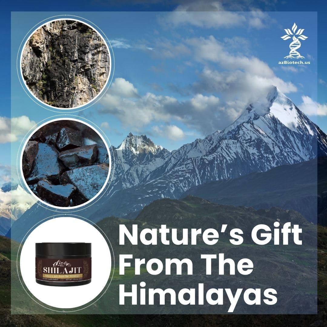 Organic 100% Himalayan Shilajit Soft Resin - Extremely Potent Fulvic Acid - 1.76 oz.