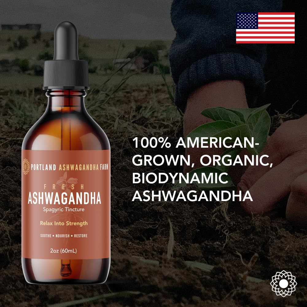 Organic 2oz Ashwagandha Spagyric Tincture for Ultimate Freshness