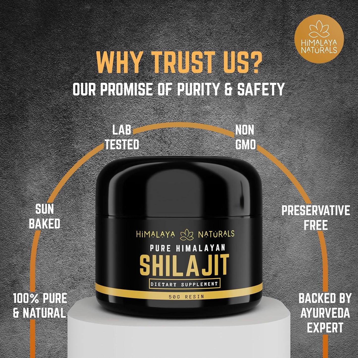 Organic 50g Himalayan Shilajit Resin with Potent Fulvic & Humic Acid - Natural Mineral Supplement for Oral Use & Detox Bath