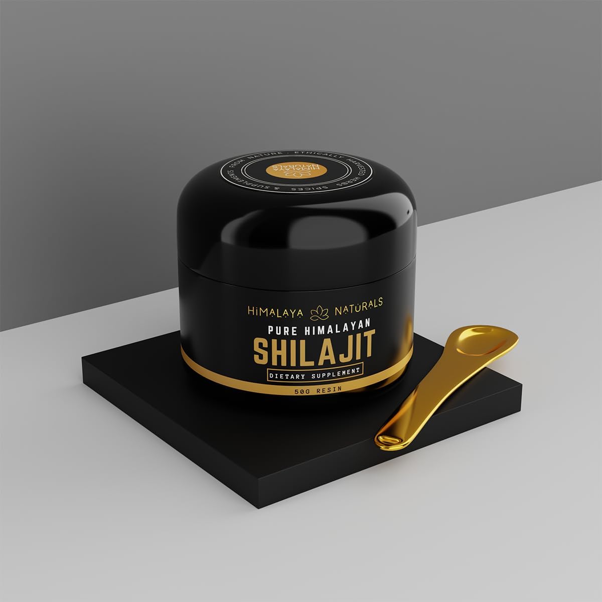 Organic 50g Himalayan Shilajit Resin with Potent Fulvic & Humic Acid - Natural Mineral Supplement for Oral Use & Detox Bath