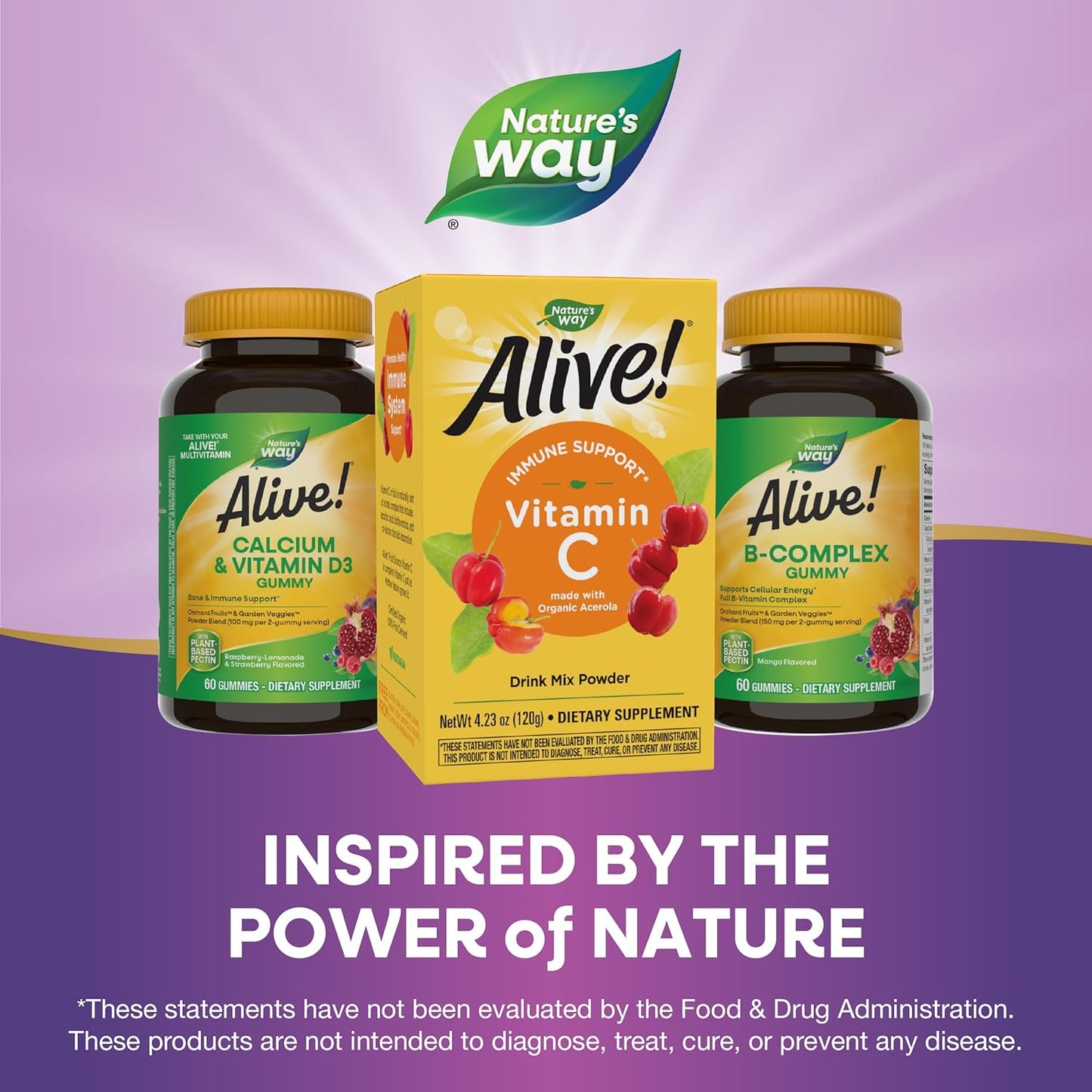 Organic Acerola Vitamin C Powder Drink Mix by Nature's Way Alive! - 4.23 oz.