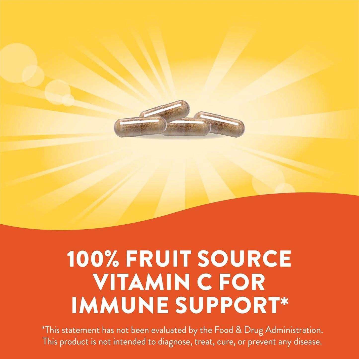 Organic Acerola Vitamin C Supplement for Immune Support - 120 Capsules by Nature's Way