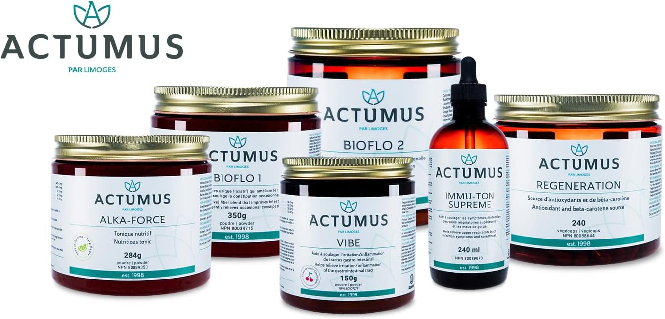 Organic ACTUMUS Alka-Force Lime Tonic Powder with Vitamins & Minerals - 284g Bottle, Antioxidants & Amino Acids