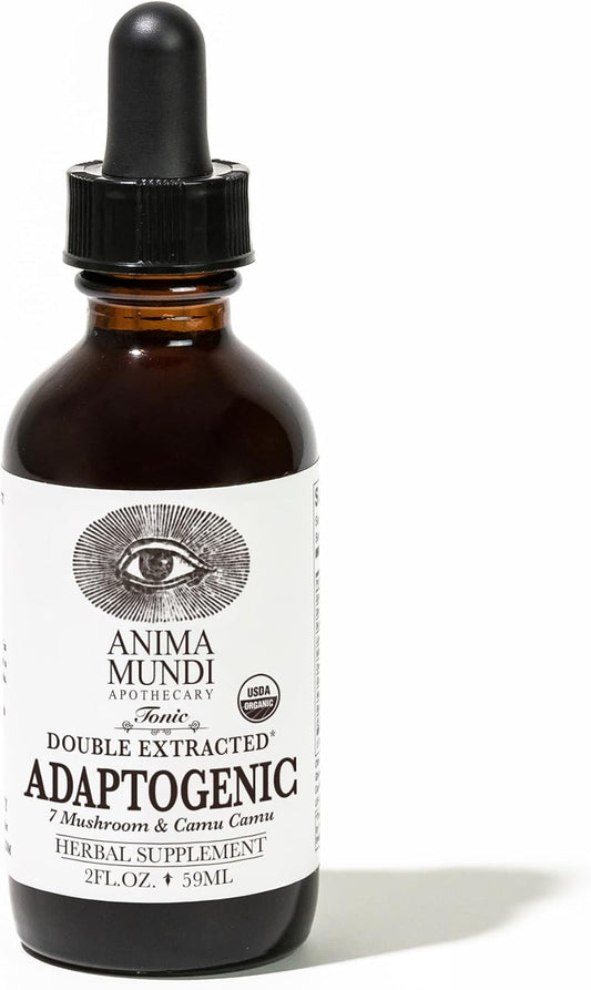 Organic Adaptogenic Mushroom Drops - Immune Support Tincture with 7 Mushroom Extracts (2oz)