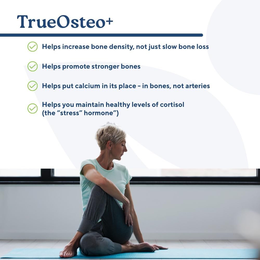 Organic AlgaeCal Calcium Supplement for Bone Strength - 360 Veggie Capsules with Vitamin D3, K2, Magnesium, Silicon, and Stress Support