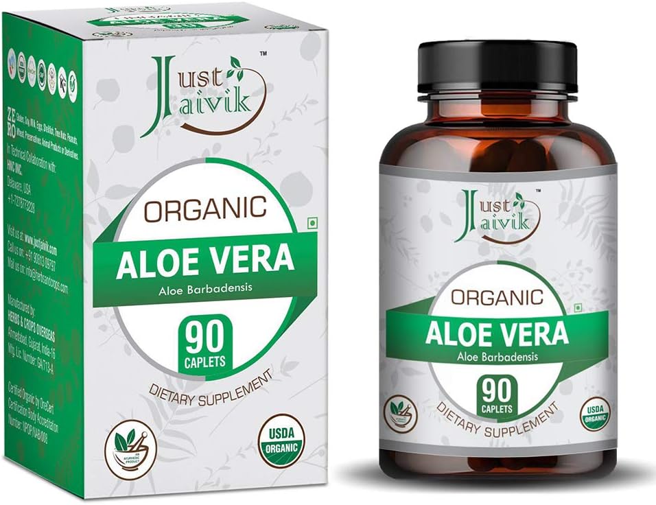 Organic Aloe Vera Tablets - 750 mg Dietary Supplement (90 Tablets) - Wellness and Rejuvenation Support - BoostGo Australia
