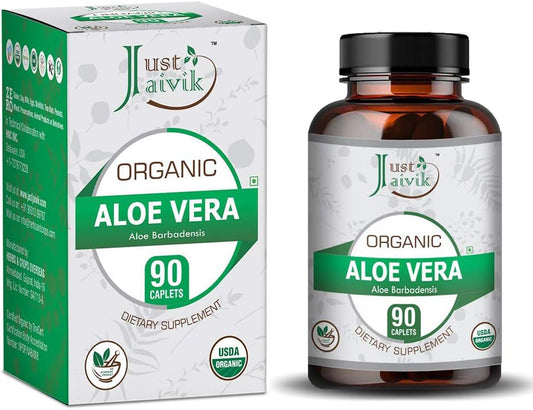 Organic Aloe Vera Tablets - 750 mg Dietary Supplement (90 Tablets) - Wellness and Rejuvenation Support - BoostGo Australia