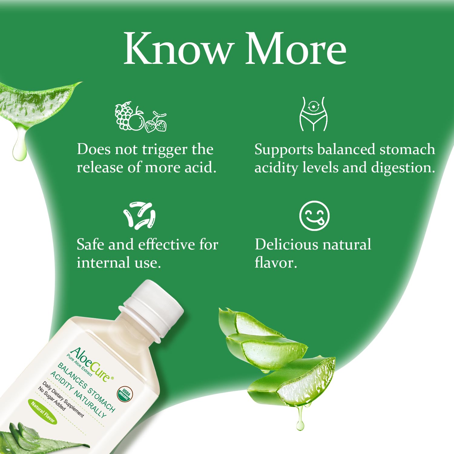 Organic AloeCure Aloe Vera Juice Sample Pack - 12 Bottles in Grape, Lemon, and Natural Flavors - 12x500ml