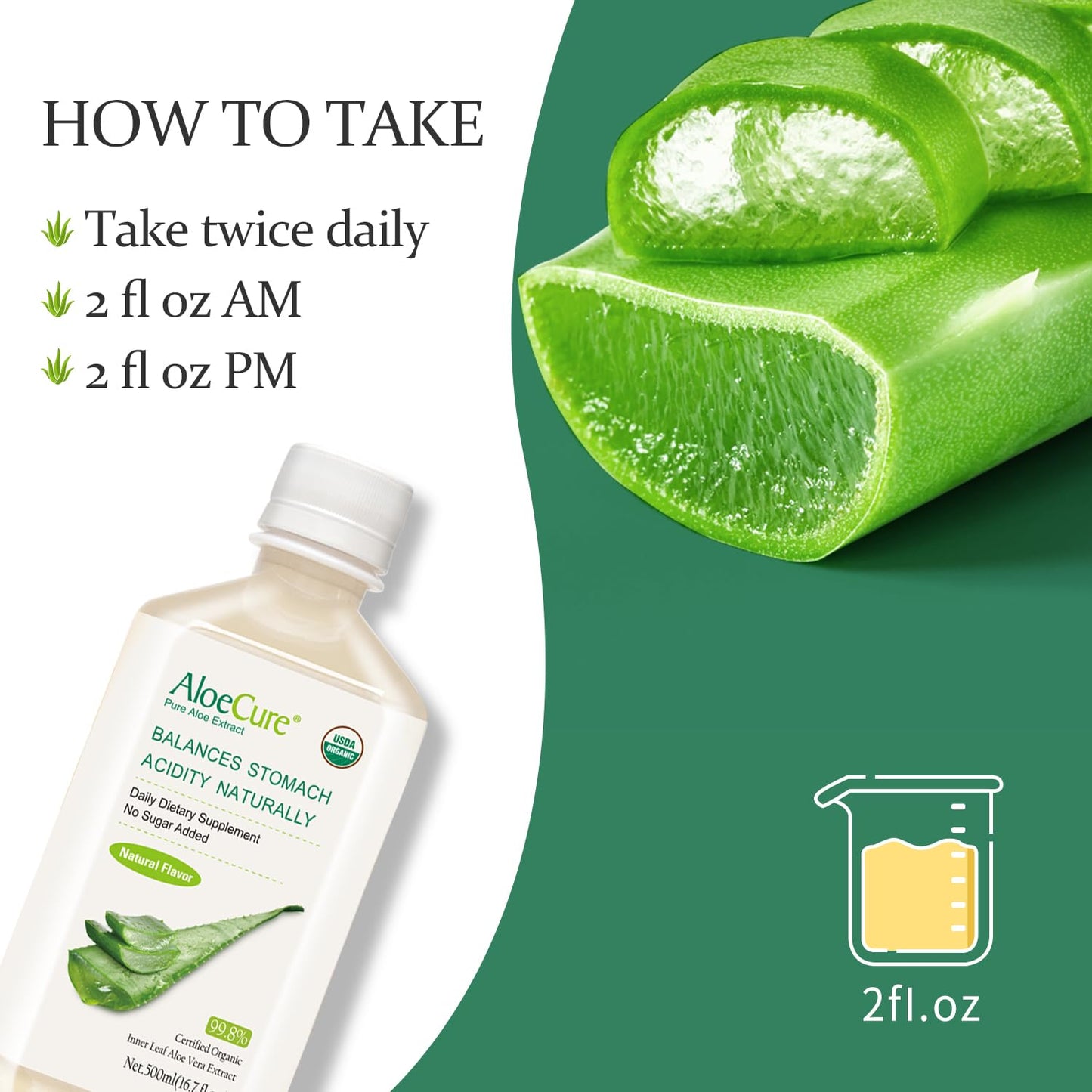 Organic AloeCure Aloe Vera Juice Sample Pack - 12 Bottles in Grape, Lemon, and Natural Flavors - 12x500ml