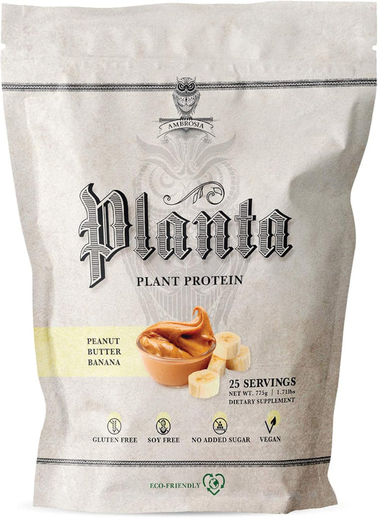 Organic Ambrosia Planta Protein Powder - Peanut Butter Banana Flavor